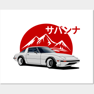 RX-7 Savanna SA JDM Legend Posters and Art